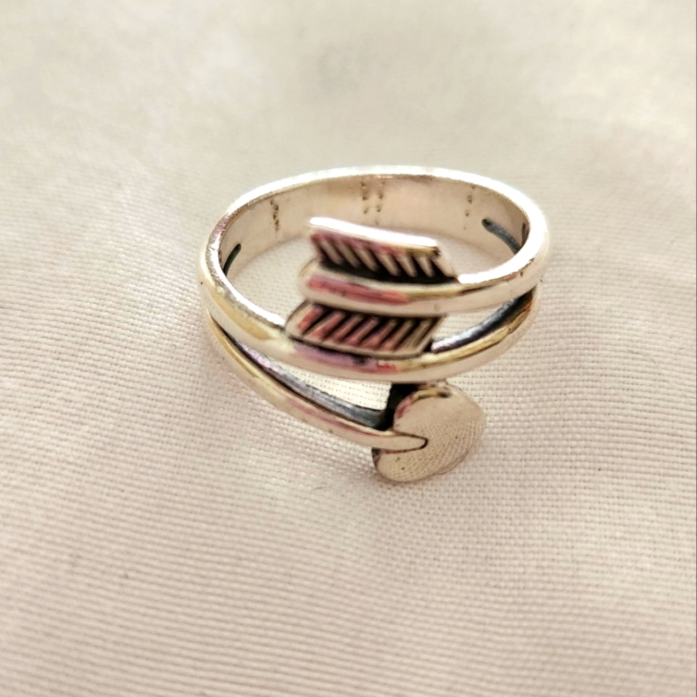 James Avery arrow & heart ring